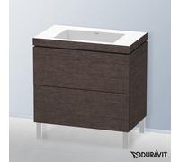 Duravit L-Cube mobile con lavabo Vero Air, 2 scomparti estraibili, LC6937N7272, L-Cube; Vero Air [Mobili da Bagno > Mobili con Lavabo Integrato]