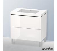 Duravit L-Cube mobile con lavabo Vero Air, 2 scomparti estraibili, LC6937N8585, L-Cube; Vero Air [Mobili da Bagno > Mobili con Lavabo Integrato]