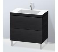 Duravit L-Cube mobile con lavabo Vero Air, 2 scomparti estraibili, LC6937O1616, L-Cube; Vero Air [Mobili da Bagno > Mobili con Lavabo Integrato]