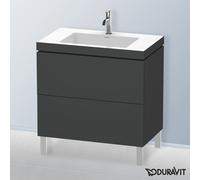 Duravit L-Cube mobile con lavabo Vero Air, 2 scomparti estraibili, LC6937O4949, L-Cube; Vero Air [Mobili da Bagno > Mobili con Lavabo Integrato]
