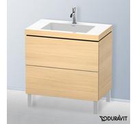 Duravit L-Cube mobile con lavabo Vero Air, 2 scomparti estraibili, LC6937O7171, L-Cube; Vero Air [Mobili da Bagno > Mobili con Lavabo Integrato]