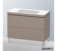 Duravit L-Cube mobile con lavabo Vero Air, 2 scomparti estraibili, LC6938N4343, L-Cube; Vero Air [Mobili da Bagno > Mobili con Lavabo Integrato]
