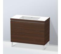 Duravit L-Cube mobile con lavabo Vero Air, 2 scomparti estraibili, LC6938N6969, L-Cube; Vero Air [Mobili da Bagno > Mobili con Lavabo Integrato]