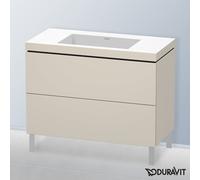 Duravit L-Cube mobile con lavabo Vero Air, 2 scomparti estraibili, LC6938N9191, L-Cube; Vero Air [Mobili da Bagno > Mobili con Lavabo Integrato]