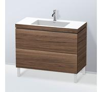 Duravit L-Cube mobile con lavabo Vero Air, 2 scomparti estraibili, LC6938O2121, L-Cube; Vero Air [Mobili da Bagno > Mobili con Lavabo Integrato]
