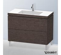 Duravit L-Cube mobile con lavabo Vero Air, 2 scomparti estraibili, LC6938O7272, L-Cube; Vero Air [Mobili da Bagno > Mobili con Lavabo Integrato]