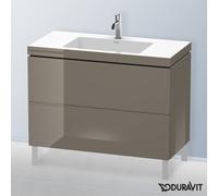 Duravit L-Cube mobile con lavabo Vero Air, 2 scomparti estraibili, LC6938O8989, L-Cube; Vero Air [Mobili da Bagno > Mobili con Lavabo Integrato]