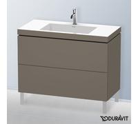 Duravit L-Cube mobile con lavabo Vero Air, 2 scomparti estraibili, LC6938O9090, L-Cube; Vero Air [Mobili da Bagno > Mobili con Lavabo Integrato]