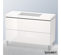 Duravit L-Cube mobile con lavabo Vero Air, 2 scomparti estraibili, LC6939N2222, L-Cube; Vero Air [Mobili da Bagno > Mobili con Lavabo Integrato]
