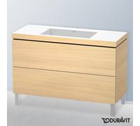 Duravit L-Cube mobile con lavabo Vero Air, 2 scomparti estraibili, LC6939N7171, L-Cube; Vero Air [Mobili da Bagno > Mobili con Lavabo Integrato]