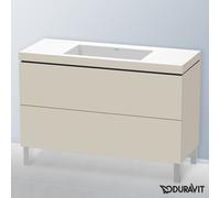 Duravit L-Cube mobile con lavabo Vero Air, 2 scomparti estraibili, LC6939N9191, L-Cube; Vero Air [Mobili da Bagno > Mobili con Lavabo Integrato]