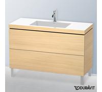Duravit L-Cube mobile con lavabo Vero Air, 2 scomparti estraibili, LC6939O7171, L-Cube; Vero Air [Mobili da Bagno > Mobili con Lavabo Integrato]