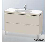 Duravit L-Cube mobile con lavabo Vero Air, 2 scomparti estraibili, LC6939O9191, L-Cube; Vero Air [Mobili da Bagno > Mobili con Lavabo Integrato]