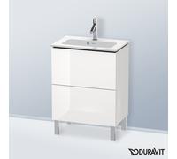 Duravit L-Cube mobile sottolavabo, 2 scomparti estraibili, LC667302222, L-Cube [Mobili da Bagno > Mobili Lavabo]