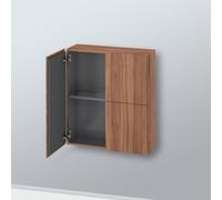 Duravit L-Cube armoires mi-hautes, 2 portes, 700x243x800mm, LC116707979, LC116707979, Colorazione: Decorazione naturale in noce