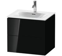 Duravit L-Cube Vanity unit à accrochage mural LC6305, 620x481 mm, 2 tiroirs, pour Viu 234463, LC630504040, LC630504040, Colorazione: Laccato nero lucido