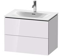 Duravit L-Cube Vanity unit à accrochage mural LC6306, 720x481 mm, 2 tiroirs, pour Viu 234473, LC630602727, LC630602727, Colorazione: Laccato lucido bianco lilla lucido