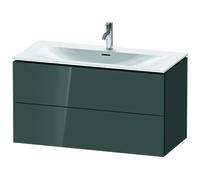 Duravit L-Cube Vanity unit à accrochage mural LC6308, 1020x481 mm, 2 tiroirs, pour Viu 234410, LC630803838, LC630803838, Colorazione: Laccato lucido Grigio Dolomiti Grey