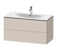 Duravit L-Cube Vanity unit à accrochage mural LC6308, 1020x481 mm, 2 tiroirs, pour Viu 234410, LC630809191, LC630809191, Colorazione: Taupe Decor