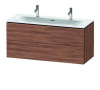 Duravit L-Cube Vanity unit à accrochage mural LC6309, 1220x481 mm, 2 tiroirs, pour Viu 234412, LC630907979, LC630907979, Colorazione: Decorazione naturale in noce