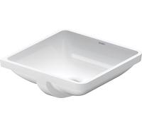 Duravit Starck 3 - Lavabo ad incasso 430x430 mm, senza foro per miscelatore, bianco 0305430000