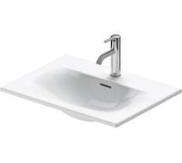 Duravit lavabo à encastrer Viu 038560, 600x450 mm, 1 trou de robinet pour montage par le haut, avec trop-plein, avec trou de robinet sur établi, 03856000001, 03856000001, Colorazione: Bianco con Wonde