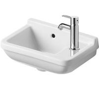 Duravit Starck 3 - Lavamani 400x260 mm, con 1 foro per miscelatore a dx, con WonderGliss, bianco 07514000001