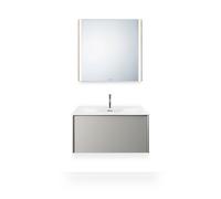 Duravit Lave-mains Viu 234483, 830 mm, avec trop-plein, avec table de robinetterie, 1 trou de robinet, 2344830000, 2344830000, Colorazione: Bianco