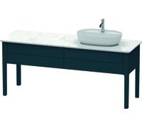 Duravit Luv bâti-support pour lavabo à poser, 1733 x 570 mm, 2 tiroirs, LU9563R9898, LU9563R9898, Colorazione: Laccato opaco seta blu notte