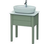 Duravit Luv bâti-support pour lavabo à poser LU9560, 1 tiroir, largeur 638mm, LU956009292, LU956009292, Colorazione: Grigio pietra Vernice opaca Seta opaco