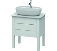 Duravit Luv Meuble sous-lavabo à poser LU9565, 1 tiroir, 1 coulissant, largeur 638mm, LU956503636, LU956503636, Colorazione: Laccato bianco seta opaco