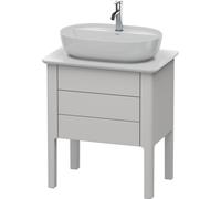 Duravit Luv Meuble sous-lavabo à poser LU9565, 1 tiroir, 1 coulissant, largeur 638mm, LU956503939, LU956503939, Colorazione: Nordic White laccato opaco seta bianco nordico