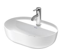 Duravit Luv vasque à poser 50x35cm, sans trop-plein, avec plage de robinetterie, 1 trou pour robinetterie, rectifié, 03805026001, 03805026001, Colorazione: Colore interno bianco lucido / Colore estern