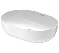 Duravit Luv vasque à poser 50x35cm, sans trop-plein, sans percement pour robinetterie, meulé, 03795000001, 03795000001, Colorazione: Bianco lucido con Wondergliss
