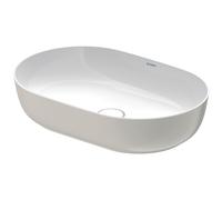 Duravit Luv vasque à poser 60x40cm, sans trop-plein, sans percement pour robinetterie, meulé, 0379602300, 0379602300, Colorazione: Colore interno bianco lucido / Colore esterno grigio satinato