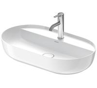 Duravit Luv vasque à poser 70x40cm, sans trop-plein, avec plage de robinetterie, 1 trou pour robinetterie, rectifié, 03807000001, 03807000001, Colorazione: Bianco lucido con Wondergliss