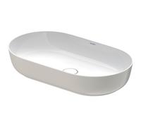Duravit Luv vasque à poser 70x40cm, sans trop-plein, sans percement pour robinetterie, meulé, 0379702300, 0379702300, Colorazione: Colore interno bianco lucido / Colore esterno grigio satinato