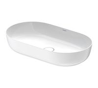 Duravit Luv vasque à poser 70x40cm, sans trop-plein, sans percement pour robinetterie, meulé, 0379702600, 0379702600, Colorazione: Interno bianco lucido / Esterno bianco semi opaco