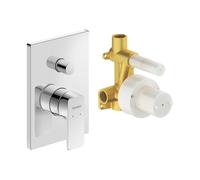 Duravit Manhattan miscelatore monocomando, per vasca e doccia, MH4210008010, Manhattan cromo [Rubinetteria Bagno > Rubinetteria Doccia]