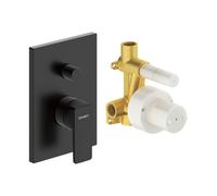 Duravit Manhattan miscelatore monocomando, per vasca e doccia, MH4210008046, Manhattan nero opaco [Rubinetteria Bagno > Rubinetteria Doccia]