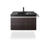 Miscelatore monocomando per lavabo Duravit Manhattan, sporgenza 129 mm, con scarico a ribalta, MH1020001, Colorazione: Nero opaco