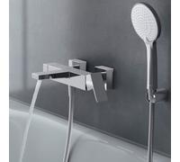 Duravit Manhattan Mitigeur monocommandé pour bain apparent, saillie 196 mm, consommateur 2, MH5230000010, MH5230000010, Colorazione: Cromo lucido