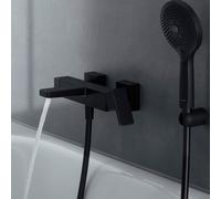 Miscelatore monocomando per vasca da bagno a vista Duravit Manhattan, sporgenza 196 mm, consumo 2, MH5230000, Colorazione: Nero opaco