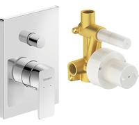 Duravit Manhattan Set de mitigeurs encastrés, 2 consommateurs, chrome, MH4210008010, MH4210008010