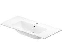 Duravit ME by Starck lavabo 123x49 cm rettangolare a parete-da mobile-con piano bianco 2336120060