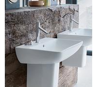Duravit ME by Starck - Lavabo 600x460 mm, 1 foro per miscelatore, con WonderGliss, bianco opaco 23356032001