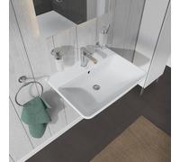 Duravit ME by Starck - Lavabo 650x490 mm, con 1 foro per miscelatore, con WonderGliss, bianco alpino 23356500001