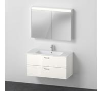 Duravit ME by Starck lavabo con mobile XBase, con armadietto a specchio, XB007704545, XBase; ME by Starck; Universal [Mobili da Bagno > Set Mobili da Bagno]