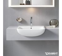 Duravit ME by Starck - Lavabo da semincasso 550x455 mm, con 1 foro per miscelatore, bianco alpino 0378550000