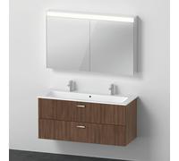 Duravit ME by Starck lavabo doppio con mobile XBase, con armadietto a specchio, XB0067021210000, ME by Starck; XBase; Universal [Mobili da Bagno > Set Mobili da Bagno]